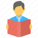 book reader, learner, pupil, scholar, student 
