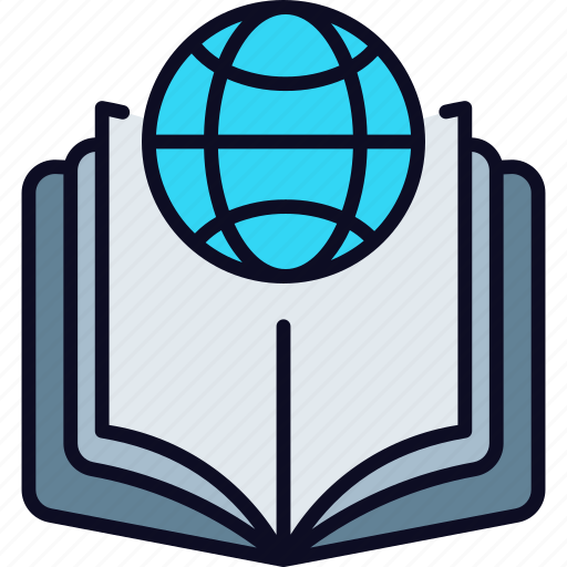 Global, book, education, school, learning, learn, library icon - Download on Iconfinder