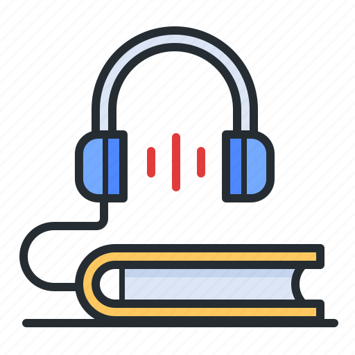 Audiobooks, listen, headphones, learning icon - Download on Iconfinder