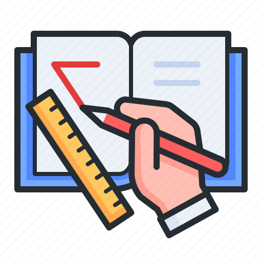 Learning, book, geometry, drawing icon - Download on Iconfinder