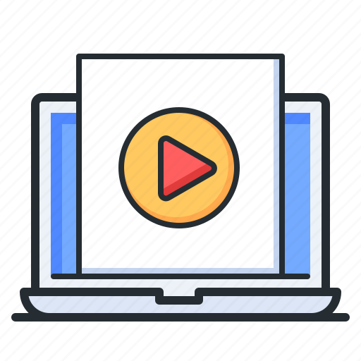 Video, lesson, laptop, online tutorial icon - Download on Iconfinder