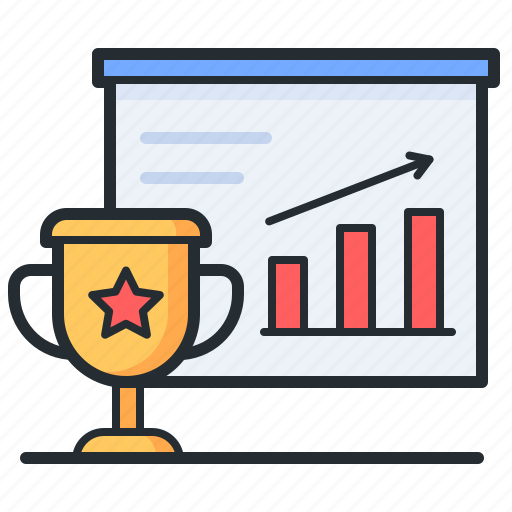 Reward, chart, goal, progress tracking icon - Download on Iconfinder