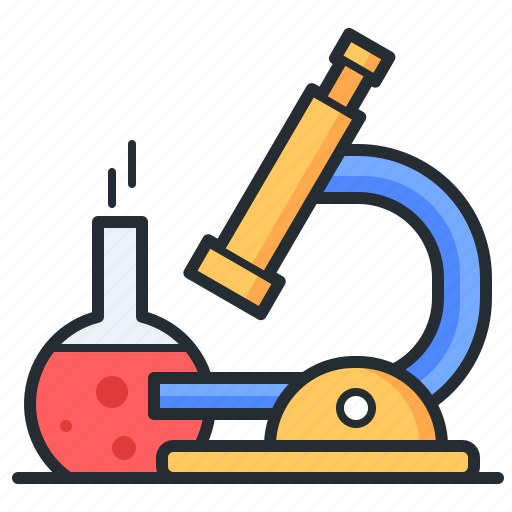 Workplace, chemistry, microscope, reagent icon - Download on Iconfinder
