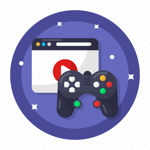 Online, gaming, console, controller, webpage, website, streaming icon - Download on Iconfinder