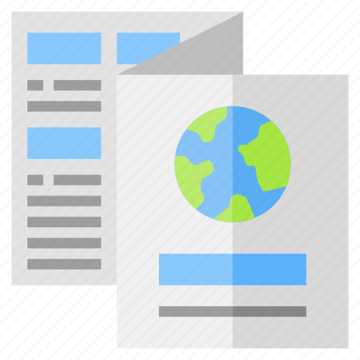 Brochure, document, world, environment, earth icon - Download on Iconfinder