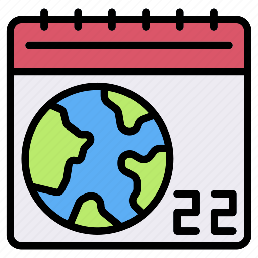 Calendar, environment, protection, mother, earth, hand, earth day icon - Download on Iconfinder