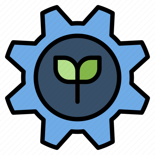 Eco, ecology, gear, nature, organic icon - Download on Iconfinder