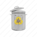 recycle bin, recycle-bin, garbage can, trash, trash bin, dustbin, garbage, bin, recycle