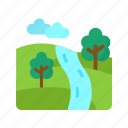 river, landscape, stream, riverbank, river ecosystem, watershed, freshwater, flowing
