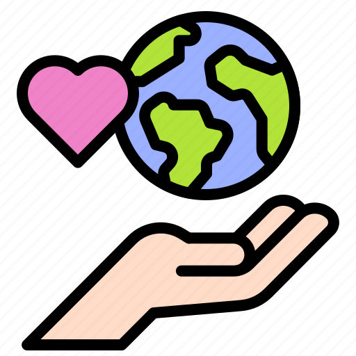 Earth, environment, ecology, energy, love the world, hand icon - Download on Iconfinder