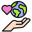 earth, environment, ecology, energy, love the world, hand 