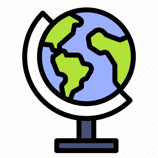 Earth, environment, ecology, stand, globe, education, back to school icon - Download on Iconfinder