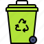 earth, environment, ecology, recycle bin, trash can, garbage, eco 
