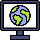 earth, environment, ecology, globe, screen, computer