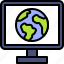 earth, environment, ecology, globe, screen, computer 