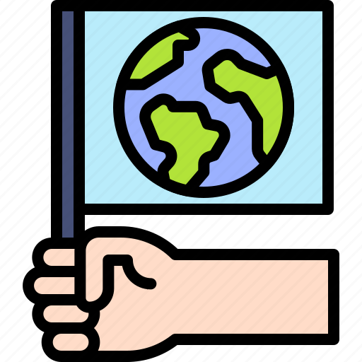 Earth, environment, ecology, flag, nature, globe, eco icon - Download on Iconfinder