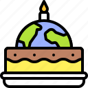 earth, environment, ecology, birthday, cake, day
