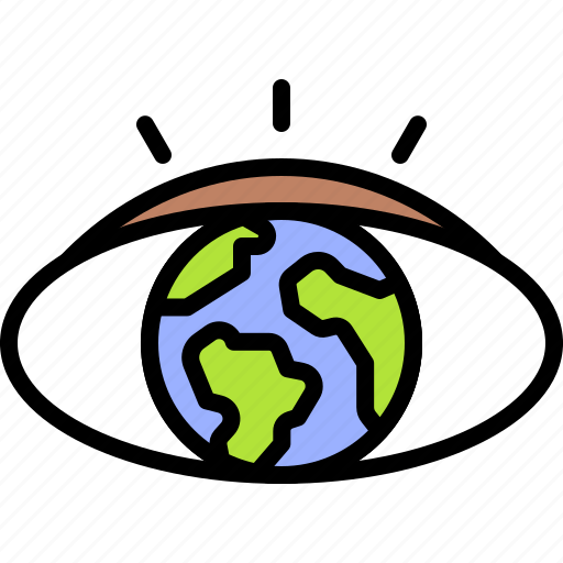 Earth, environment, ecology, earth day, eye, vision, planet icon - Download on Iconfinder