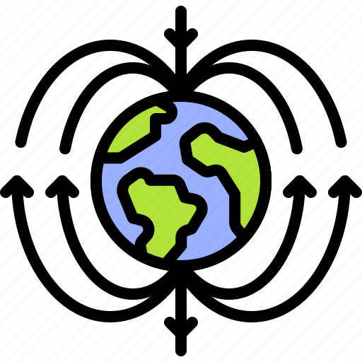 Earth, environment, magnetic, globe, field, planet, world icon - Download on Iconfinder
