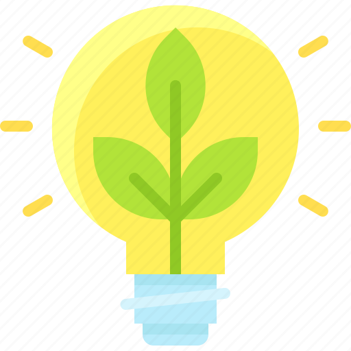 Environment, sustainable, renewable, energy, lightbulb, power, light icon - Download on Iconfinder