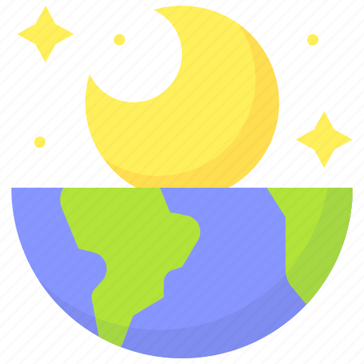 Earth, environment, ecology, world, orbit, moon, night icon - Download on Iconfinder