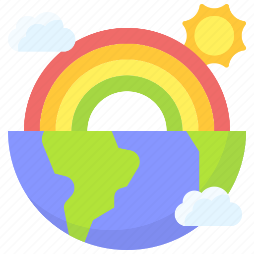 Earth, environment, ecology, rainbow, pride icon - Download on Iconfinder