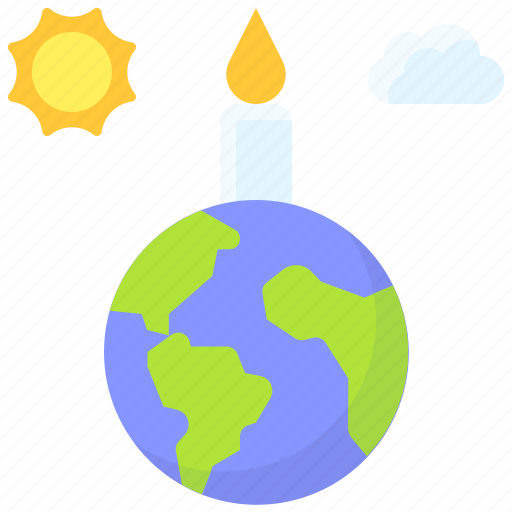 Earth, environment, ecology, world, candle, pray, light icon - Download on Iconfinder