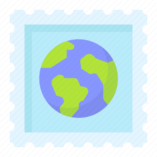 Earth, environment, ecology, stamp icon - Download on Iconfinder