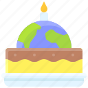 earth, environment, ecology, birthday, world, cake
