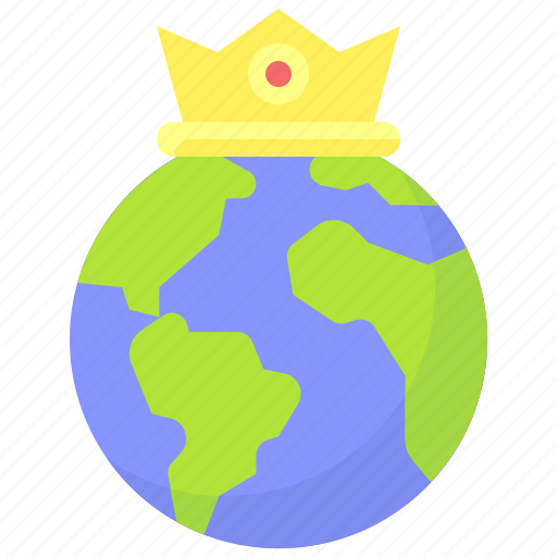 Earth, environment, ecology, crown, king, world icon - Download on Iconfinder