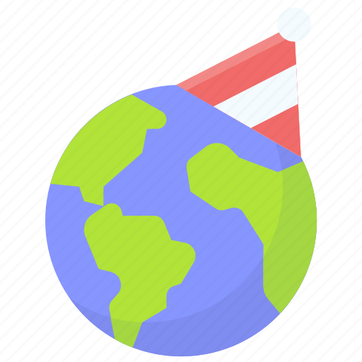 Earth, environment, ecology, world, party, birthday icon - Download on Iconfinder