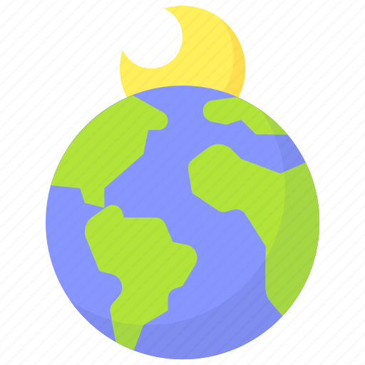 Earth, environment, ecology, orbit, moon, night icon - Download on Iconfinder