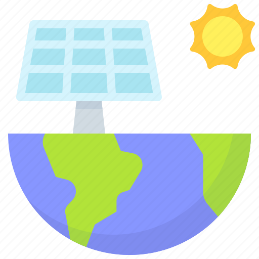 Earth, environment, ecology, solar panel, solar system, renewable energy icon - Download on Iconfinder