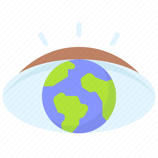 Earth, environment, ecology, world, eye, vision icon - Download on Iconfinder