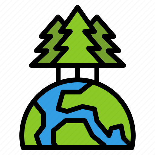 Forest, nature, cloud, ecology, tree, landscape, earth icon - Download on Iconfinder