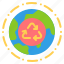 recycle, ecology, environment, recycling, container, earth, world, save, arrow 