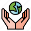 earth, day, ecology, environment, save, protect, hand 