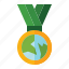 earth, day, ecology, environment, award, medal 