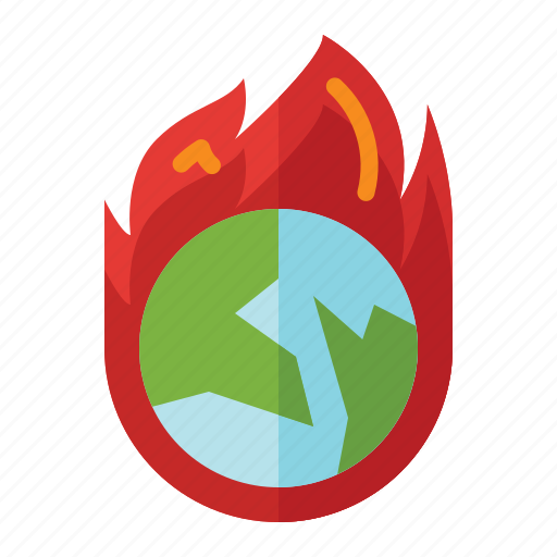 Earth, day, ecology, environment, global, warming, fire icon - Download on Iconfinder
