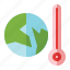 earth, day, ecology, environment, global, warming, thermometer 