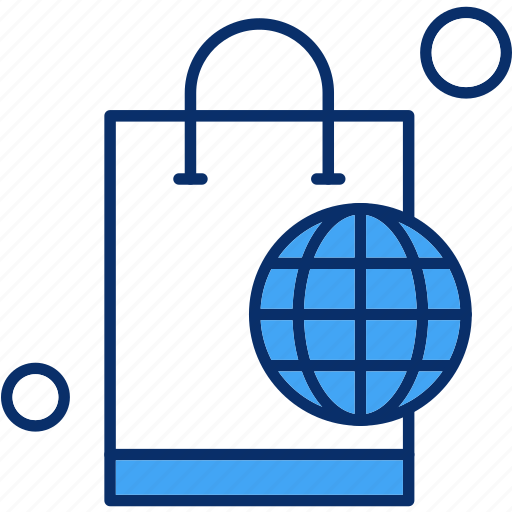 Bag, earth, ecommerce, shopping icon - Download on Iconfinder