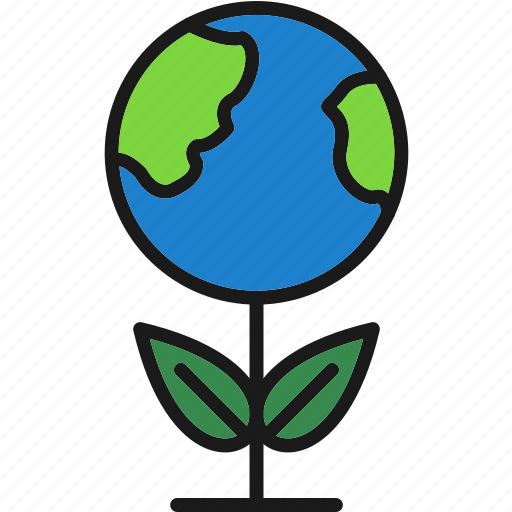 Plant, globe, nature, flower icon - Download on Iconfinder