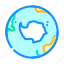 antarctica, earth, planet, map, world, globe 
