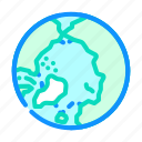 arctic, ocean, map, earth, world, globe