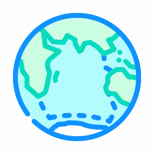 Indian, ocean, map, earth, world, globe icon - Download on Iconfinder