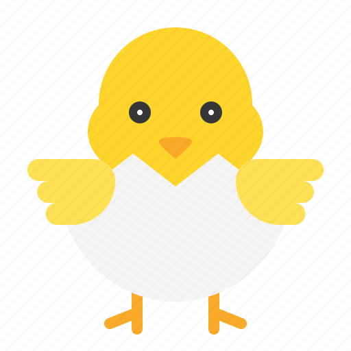 Animal, chick, chicken, easter, eggshell icon - Download on Iconfinder