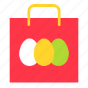 bag, easter, easter egg, shopping