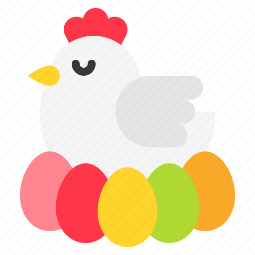 Easter, easter egg, egg, hen, nest icon - Download on Iconfinder