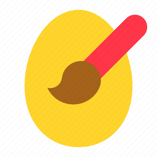 Easter, egg, paint, paintbrush, painting icon - Download on Iconfinder