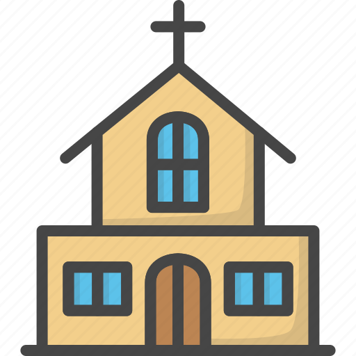 Building, church, colored, easter, holidays icon - Download on Iconfinder